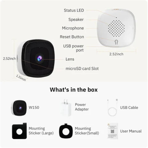 3MP 2K Dual-Band Indoor Smart Security Camera