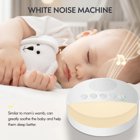 White Noise Machine USB Rechargeable Timed Shutdown Sleep Machine Baby Sleep Sound Player Night Light Timer Noise Player Alphinea Store