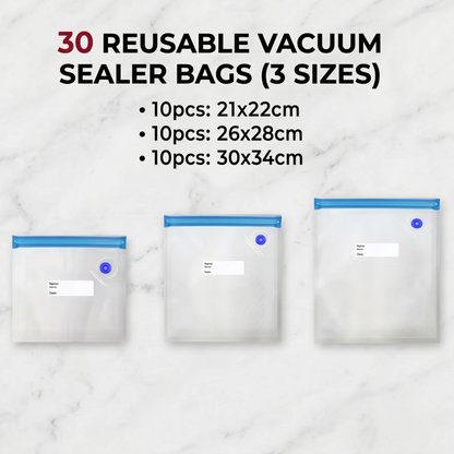 Vacuum Sealer Pump Electric Air Pump with Reusable Vacuum Sealer Bags Food Packaging Bag Alphinea Store