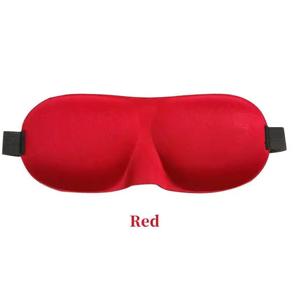 Alphinea 3D contoured blackout sleep mask in red.