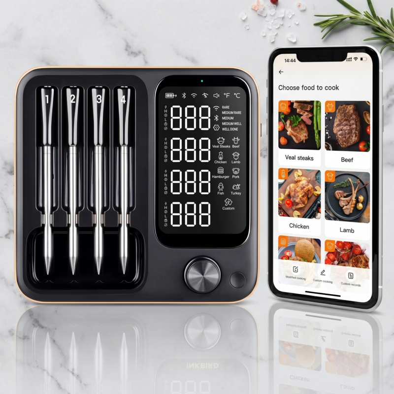 InKbird Wireless Meat Thermometer Waterproof Digital Food Alphinea Store