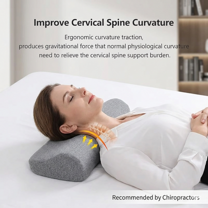 Cervical Pillow for Neck Pain Relief | Ergonomic Memory Foam Contour Pillow | Orthopedic Neck Support for Side Sleepers Alphinea
