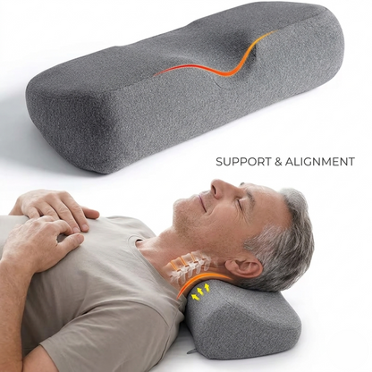 Cervical Pillow for Neck Pain Relief | Ergonomic Memory Foam Contour Pillow | Orthopedic Neck Support for Side Sleepers Alphinea
