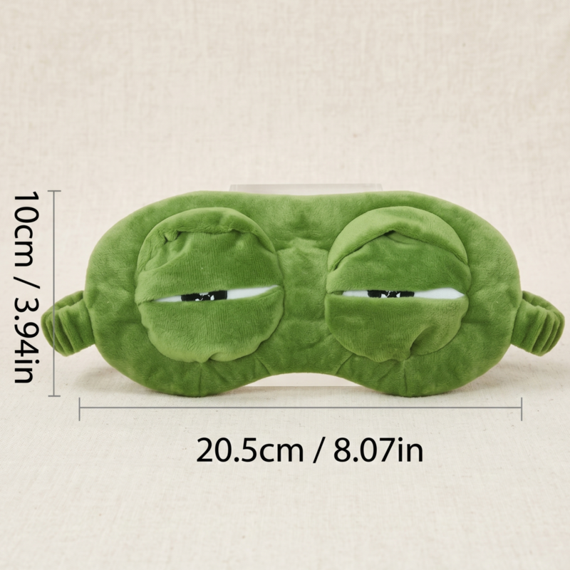 Product dimensions for the Alphinea featherlight sleep mask, displaying a width of 20.5 centimeters (8.07 inches) and a height of 10 centimeters (3.94 inches) for an optimal, comfortable fit.