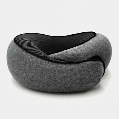 Memory Foam Travel Neck Pillow - Ergonomic U-Shaped Snail Style Support for Airplane & Office | Adjustable Cervical Pillow for Neck Pain Relief Alphinea