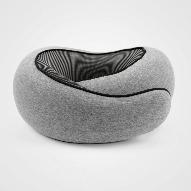Memory Foam Travel Neck Pillow - Ergonomic U-Shaped Snail Style Support for Airplane & Office | Adjustable Cervical Pillow for Neck Pain Relief Alphinea