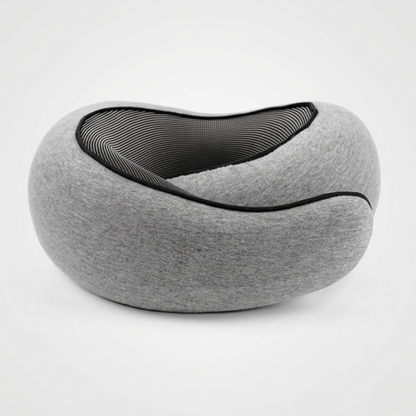 Memory Foam Travel Neck Pillow - Ergonomic U-Shaped Snail Style Support for Airplane & Office | Adjustable Cervical Pillow for Neck Pain Relief Alphinea