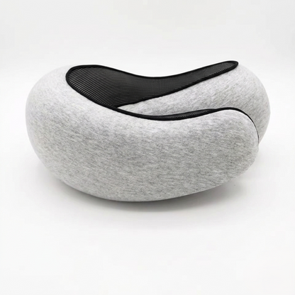 Memory Foam Travel Neck Pillow - Ergonomic U-Shaped Snail Style Support for Airplane & Office | Adjustable Cervical Pillow for Neck Pain Relief Alphinea
