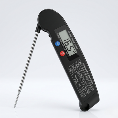 Using the Alphinea High-Accuracy Electronic Probe for precision cooking on a stovetop, eliminating guesswork for professional results