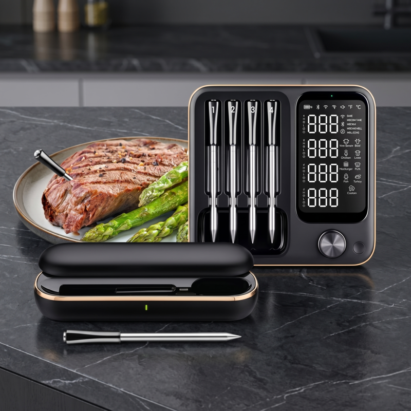 InKbird Wireless Meat Thermometer Waterproof Digital Food Alphinea Store