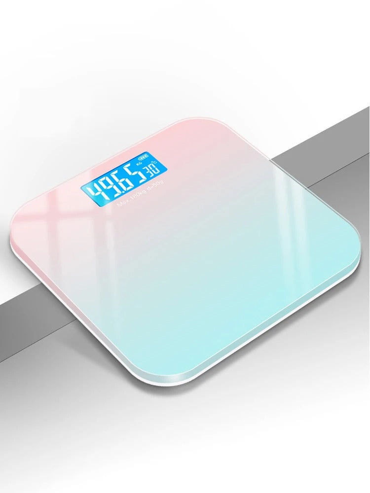 Gradient Color Intelligent LCD Electronic Scale Digital Display Glass Weight Scale Balance Body Electronic Scale For Weight Alphinea Store