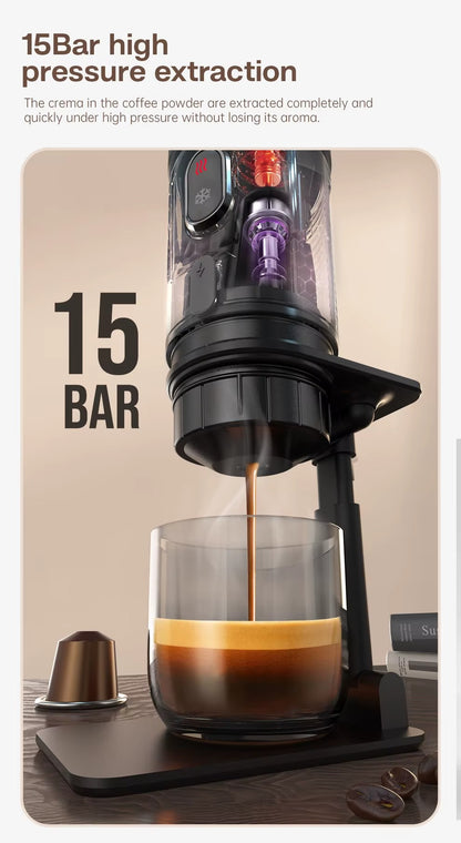 Portable Coffee Machine for Car & Home,DC12V Expresso Coffee Maker Fit Nexpresso Dolce Pod Capsule Coffee Powder H4A Alphinea Store