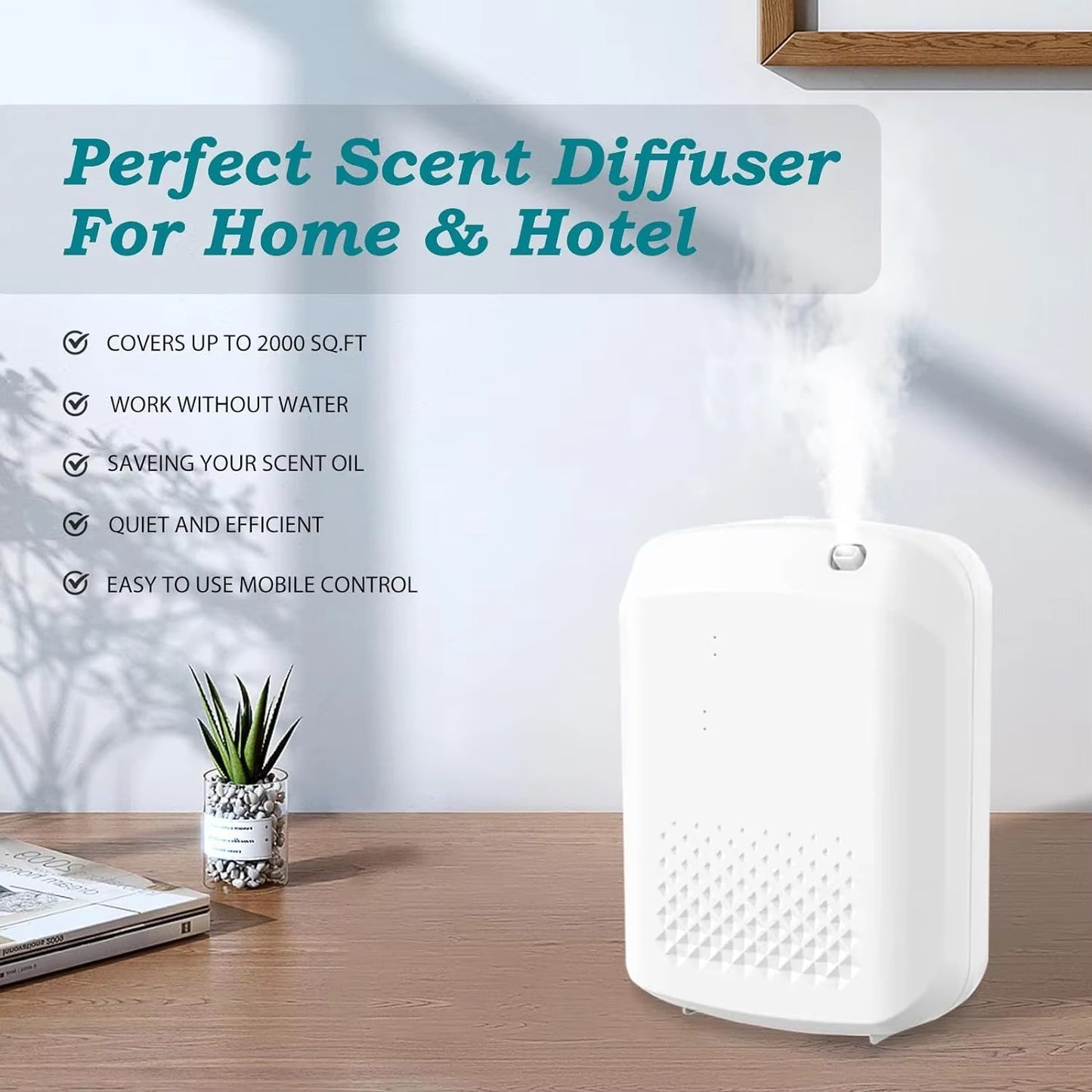 Fragrance Diffuser Aromatic Oil Diffuser Electric Home Air Freshener Machine Wall Hanging Essential Oil Diffuser For Hotel Alphinea Store