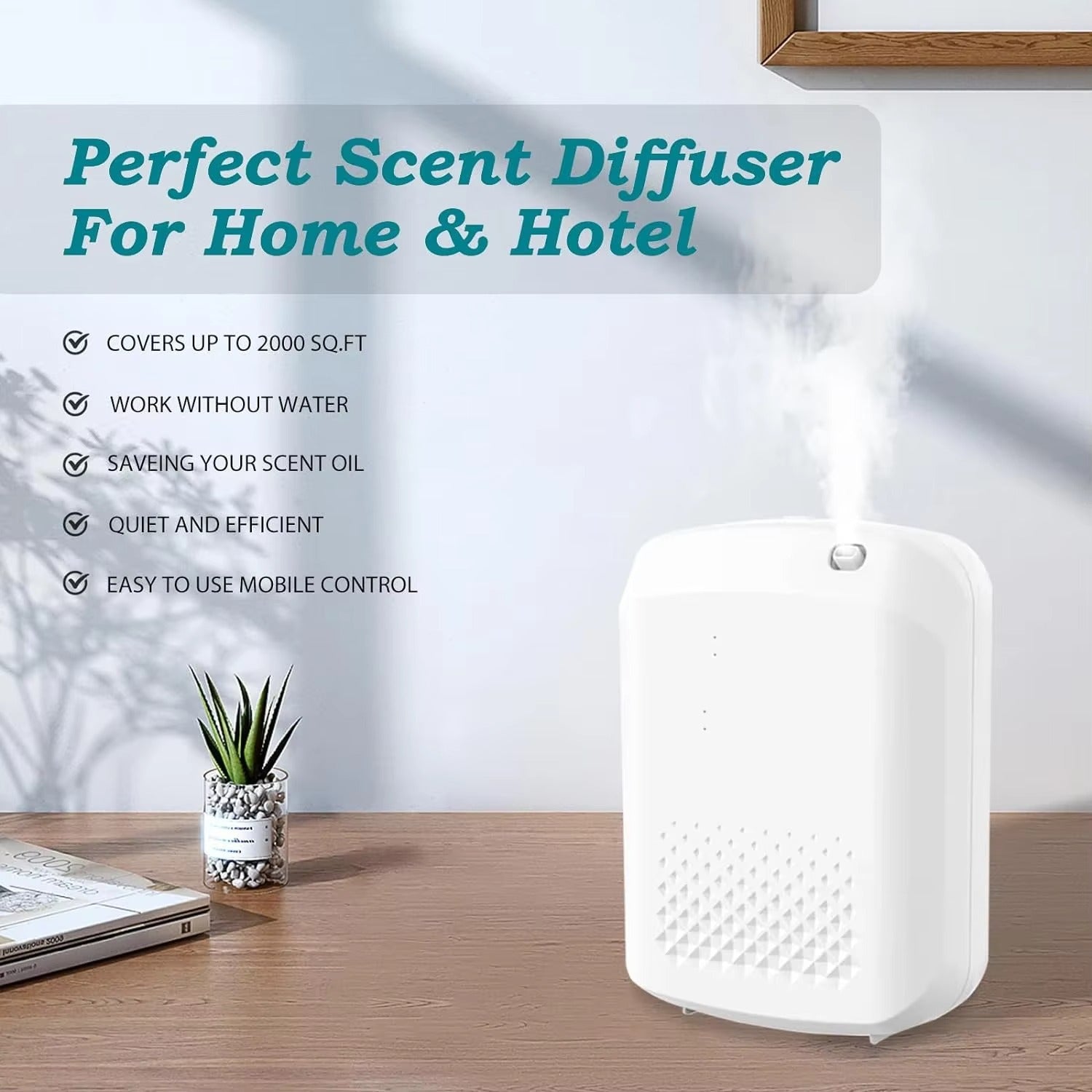 Fragrance Diffuser Aromatic Oil Diffuser Electric Home Air Freshener Machine Wall Hanging Essential Oil Diffuser For Hotel Alphinea Store