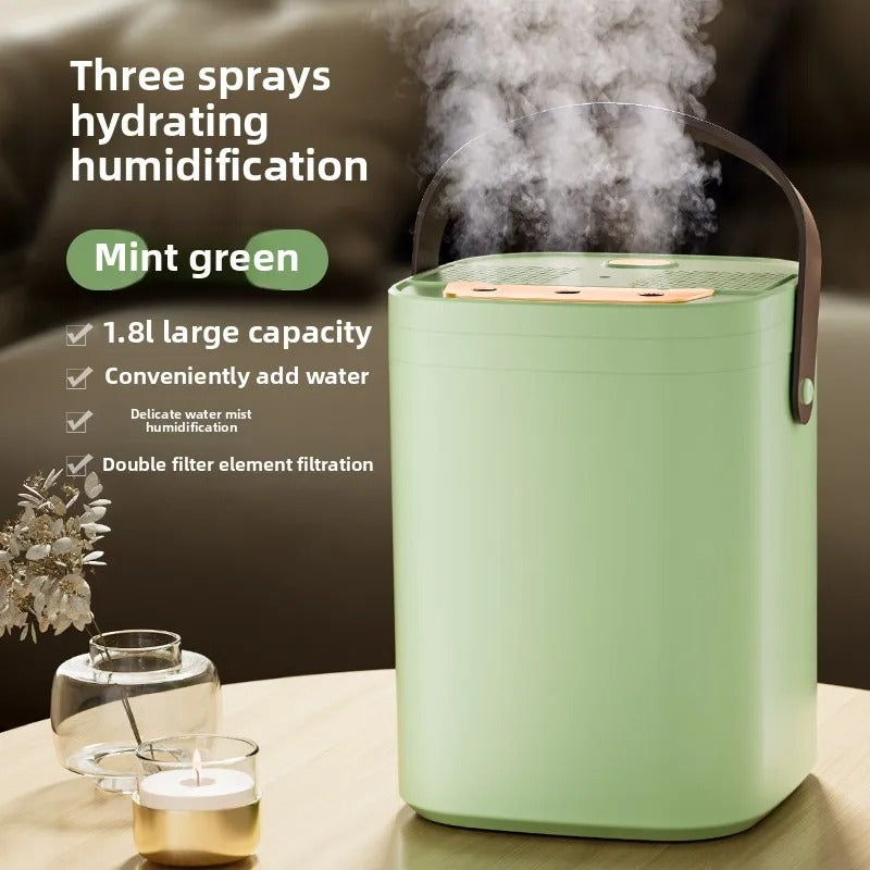 1 set of three nozzle night light humidifier 1.8L large capacity double filter aromatherapy machine mute bedroom car mounted spray Alphinea Store