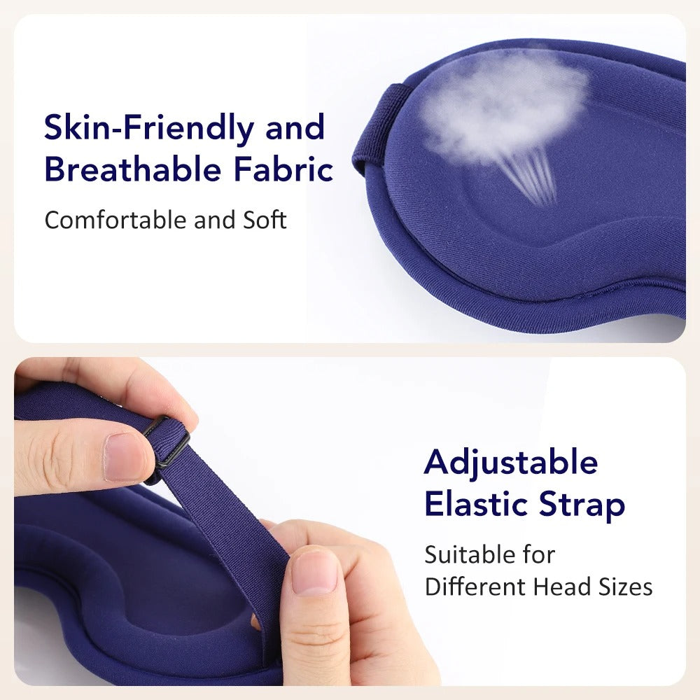 Heated Eye Masks For Dry Eyes 3D Rechargeable Adjustable Heat Massage Eyemask Relieve Eye Strain Office Home Sleeping Eyeshade Alphinea Store