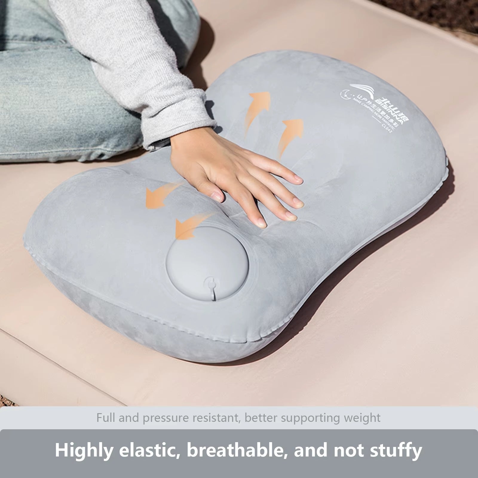 Camping Inflatable Pillow Portable Ultralight Travel Hiking Air Sleeping Pillow for Neck and Lumbar Support Alphinea Store