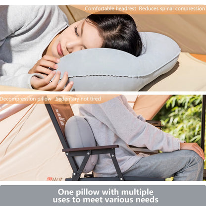 Camping Inflatable Pillow Portable Ultralight Travel Hiking Air Sleeping Pillow for Neck and Lumbar Support Alphinea Store