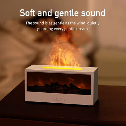 Creative Fireplace Air Humidifier Waterless Auto-Off Aroma Essential Oil Diffuser with LED Light Remote Control for Gift Alphinea Store