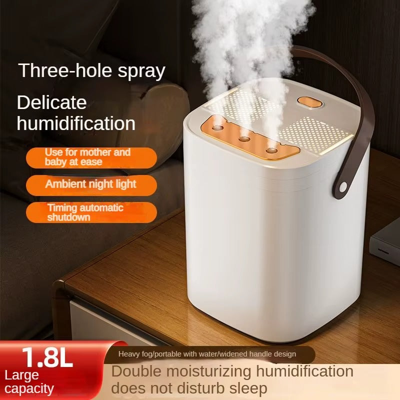 1 set of three nozzle night light humidifier 1.8L large capacity double filter aromatherapy machine mute bedroom car mounted spray Alphinea Store