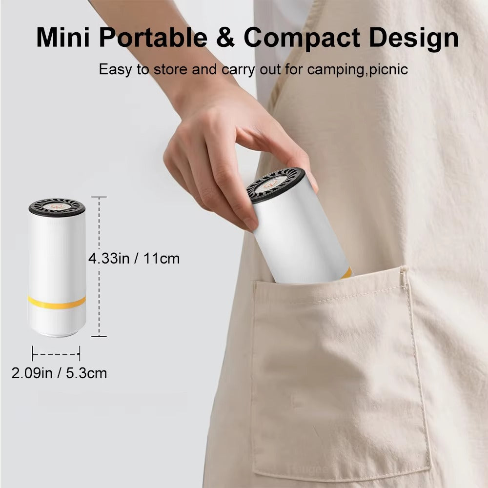 Vacuum Sealer Pump Electric Air Pump Rechargeable Automatic Sealing Machine with Reusable Vacuum Sealer Bags Food Packaging Bag Alphinea Store