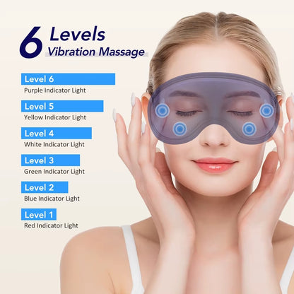 Heated Eye Masks For Dry Eyes 3D Rechargeable Adjustable Heat Massage Eyemask Relieve Eye Strain Office Home Sleeping Eyeshade Alphinea Store
