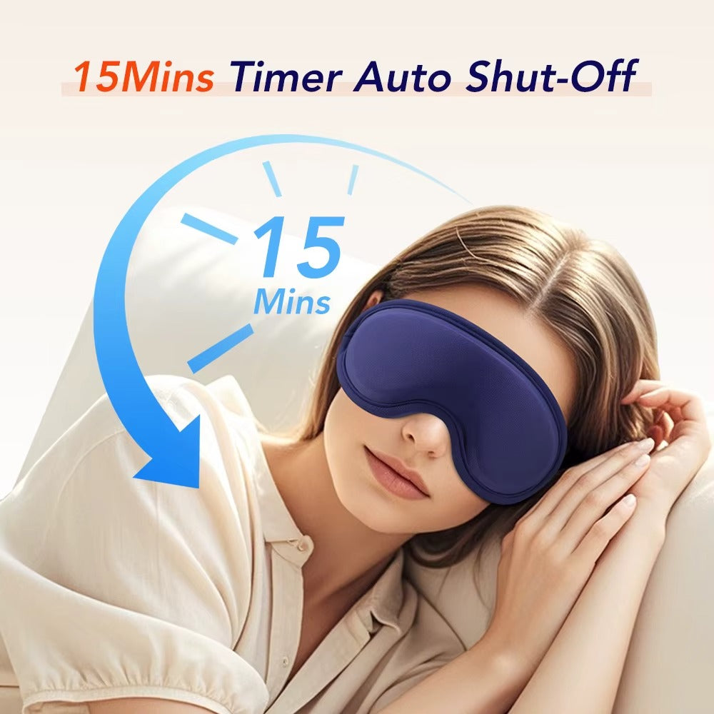 Heated Eye Masks For Dry Eyes 3D Rechargeable Adjustable Heat Massage Eyemask Relieve Eye Strain Office Home Sleeping Eyeshade Alphinea Store