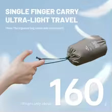 Feather Bone 2-in-1 Foam Inflatable Pillow Waterproof Oilproof Stainproof Adjustable Soft Breathable Camp Travel Nap Alphinea Store
