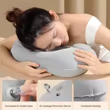 U-Shaped Inflatable Travel Pillow Portable Air Neck Support Cushion Comfortable Sleeping Press to inflate pillow neck pillow Alphinea Store