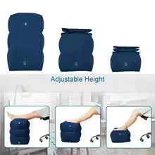 Kids Flight Sleeping Footrest Pillow Resting Pillow On Airplane Car Bus Pillow Inflatable Travel Foot Rest Pillow Foot Pad Alphinea Store