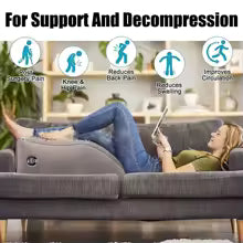 PVC Elevation Leg Pillows Foot Pillow Inflatable Leg Pillow Lightweight Knee Cushion Portable Wedge Pillow Alphinea Store