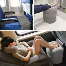 Kids Flight Sleeping Footrest Pillow Resting Pillow On Airplane Car Bus Pillow Inflatable Travel Foot Rest Pillow Foot Pad Alphinea Store