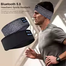 Bluetooth Earphones Sports Sleeping Headband Elastic Wireless Headphones Music Eye Mask Wireless Bluetooth Headset Headband Alphinea Store