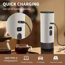 Portable Electric Coffee Maker 3-in-1 Capsule Coffee Grinder Travel Coffee Maker for Car and Home Camping Campany Alphinea Store