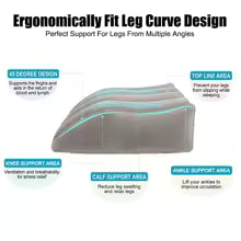 PVC Elevation Leg Pillows Foot Pillow Inflatable Leg Pillow Lightweight Knee Cushion Portable Wedge Pillow Alphinea Store