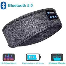 Bluetooth Earphones Sports Sleeping Headband Elastic Wireless Headphones Music Eye Mask Wireless Bluetooth Headset Headband Alphinea Store
