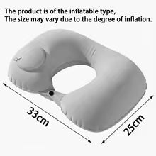 U-Shaped Inflatable Travel Pillow Portable Air Neck Support Cushion Comfortable Sleeping Press to inflate pillow neck pillow Alphinea Store