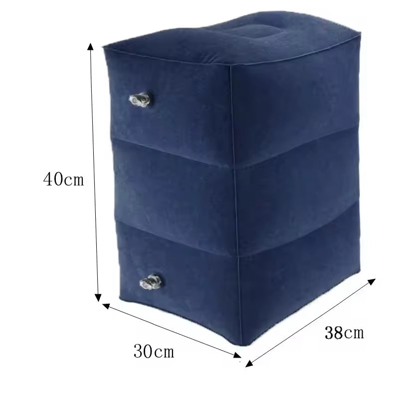 Kids Flight Sleeping Footrest Pillow Resting Pillow On Airplane Car Bus Pillow Inflatable Travel Foot Rest Pillow Foot Pad Alphinea Store