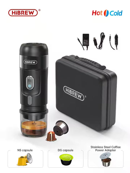 Portable Coffee Machine for Car & Home,DC12V Expresso Coffee Maker Fit Nexpresso Dolce Pod Capsule Coffee Powder H4A Alphinea Store