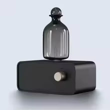 Rechargeable Essential Oil Diffuser Waterless Nebulizing Diffuser Electric Smell for Home Office Wood and Glass Aroma Diffuser Alphinea Store