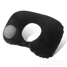 U-Shaped Inflatable Travel Pillow Portable Air Neck Support Cushion Comfortable Sleeping Press to inflate pillow neck pillow Alphinea Store