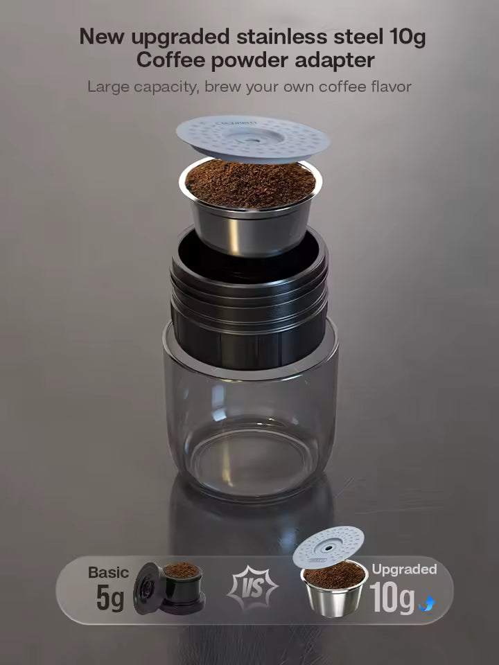 Portable Coffee Machine for Car & Home,DC12V Expresso Coffee Maker Fit Nexpresso Dolce Pod Capsule Coffee Powder H4A Alphinea Store
