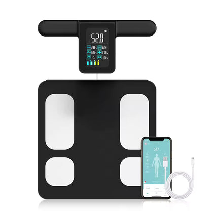 Smart 8 Electrode Scale Bioimpedance Electronic Digital Weight Balance Fat Body Water Muscle Mass BMI Composition Scale Alphinea Store