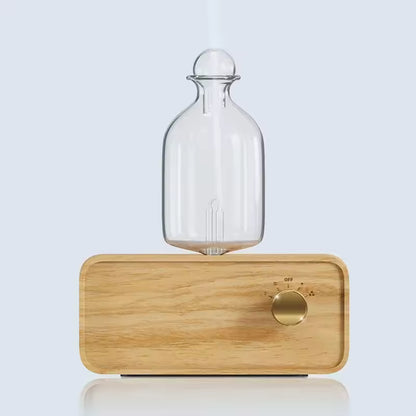 Rechargeable Essential Oil Diffuser Waterless Nebulizing Diffuser Electric Smell for Home Office Wood and Glass Aroma Diffuser Alphinea Store