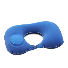 U-Shaped Inflatable Travel Pillow Portable Air Neck Support Cushion Comfortable Sleeping Press to inflate pillow neck pillow Alphinea Store