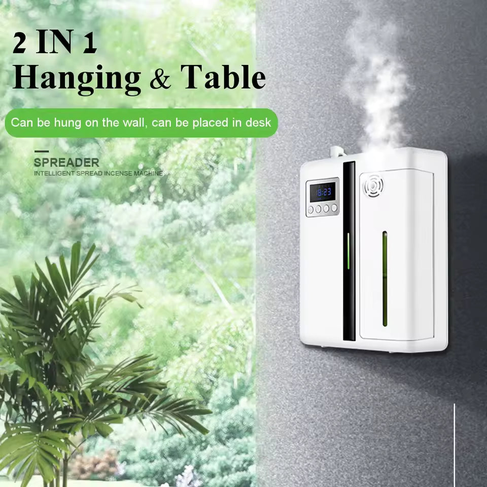160ml Waterless Scent Diffuser Bluetooth Wall-Mounted Fragrance Machine Smart Scent Diffuser for Home Alphinea Store