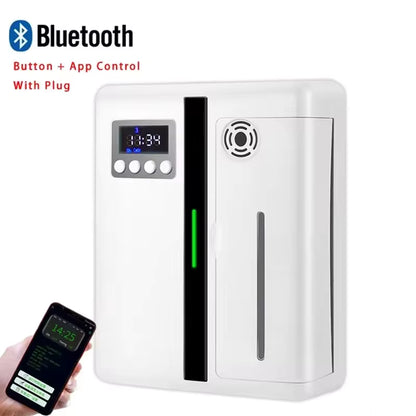 160ml Waterless Scent Diffuser Bluetooth Wall-Mounted Fragrance Machine Smart Scent Diffuser for Home Alphinea Store