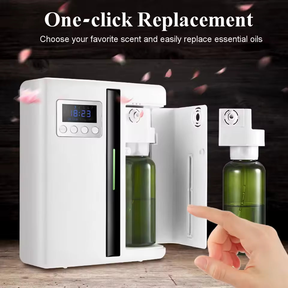 160ml Waterless Scent Diffuser Bluetooth Wall-Mounted Fragrance Machine Smart Scent Diffuser for Home Alphinea Store