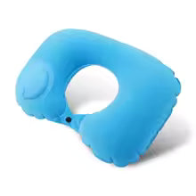 U-Shaped Inflatable Travel Pillow Portable Air Neck Support Cushion Comfortable Sleeping Press to inflate pillow neck pillow Alphinea Store