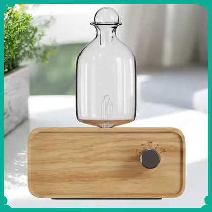 Rechargeable Essential Oil Diffuser Waterless Nebulizing Diffuser Electric Smell for Home Office Wood and Glass Aroma Diffuser Alphinea Store